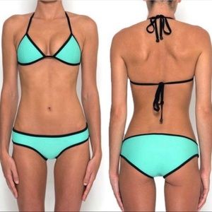 Aqua colored TRIANGL bikini set